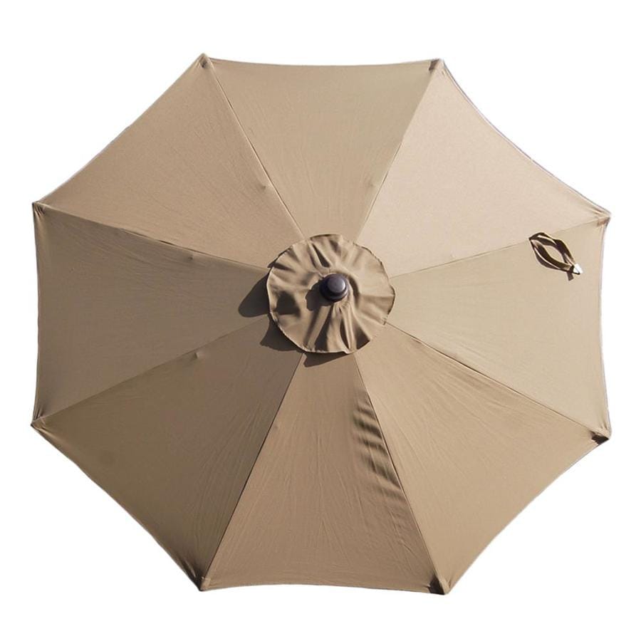 Island Umbrella 9-ft Stone No-tilt Market Patio Umbrella in the Patio