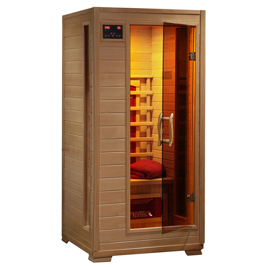 Shop Radiant 75in H x 35.25in W x 35.75in D Hemlock Fir Wood Sauna