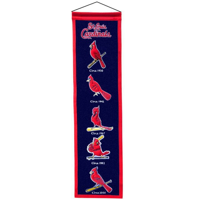 Winning Streak 0.66-ft W x 2.66-ft H Embroidered St. Louis Cardinals Banner in the Decorative ...