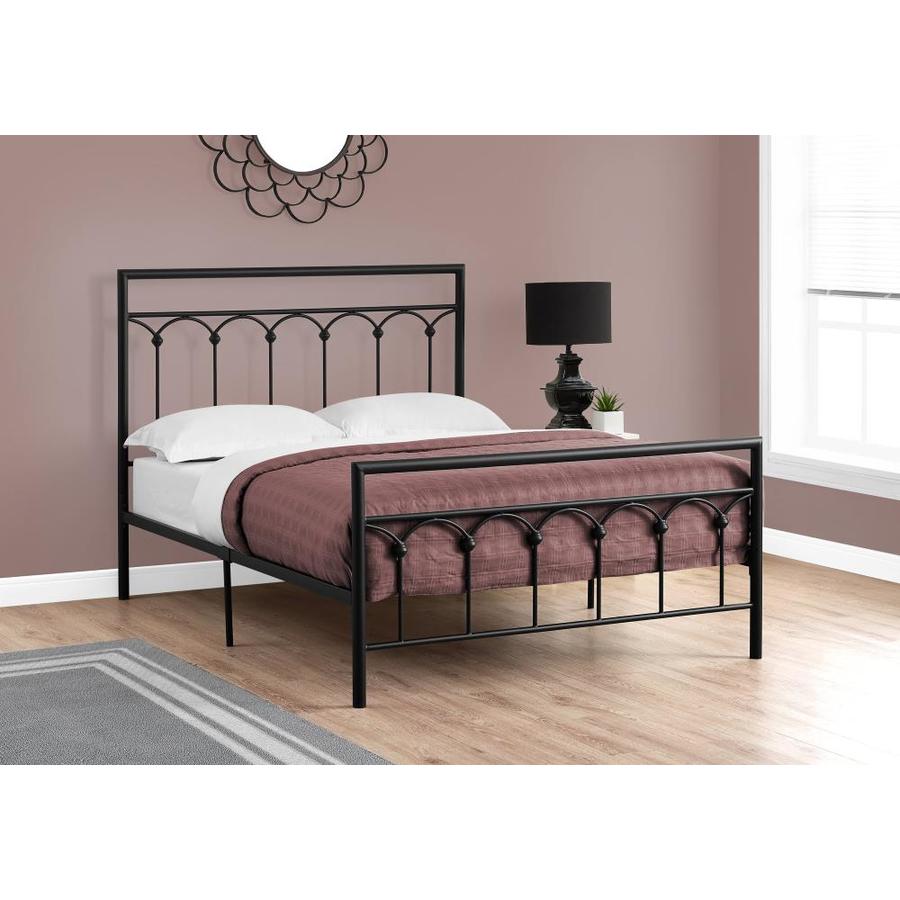 Monarch Specialties Black Full Bed Frame in the Beds department at