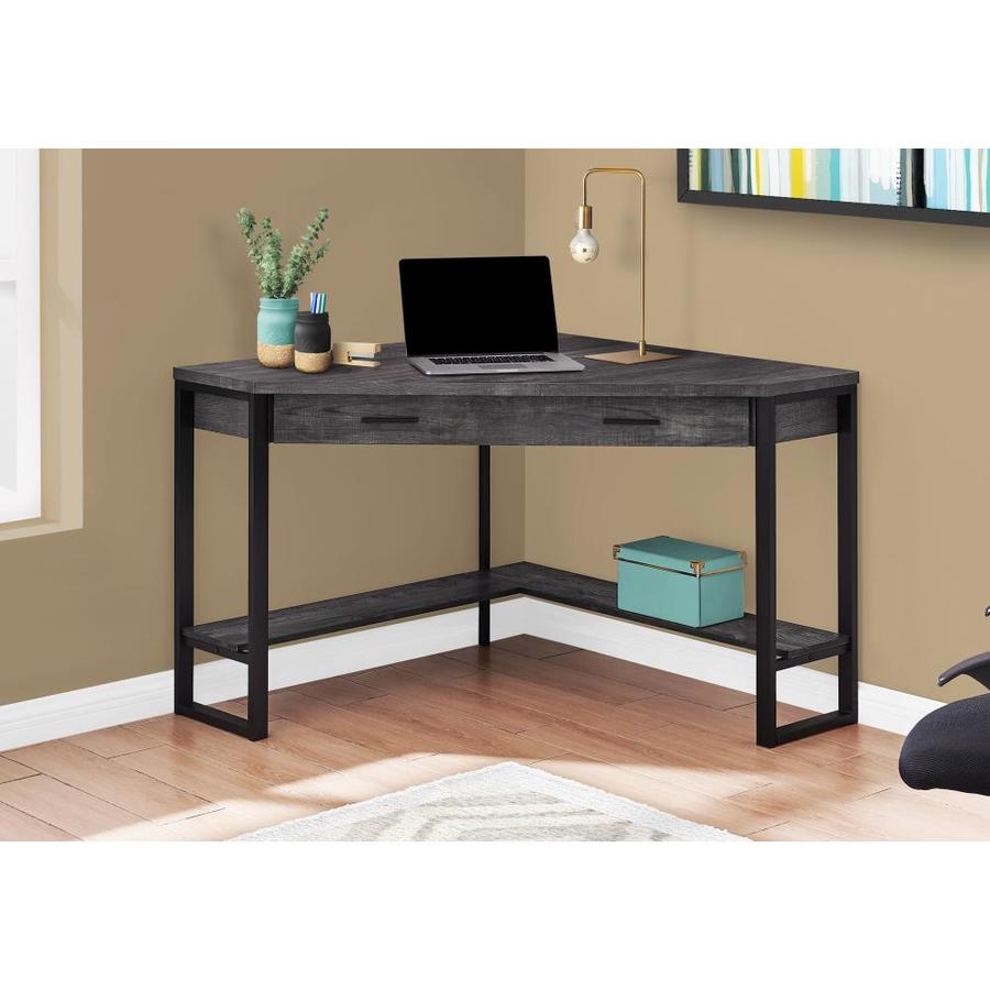 Monarch Specialties 42-in Black Modern/Contemporary Computer Desk In ...