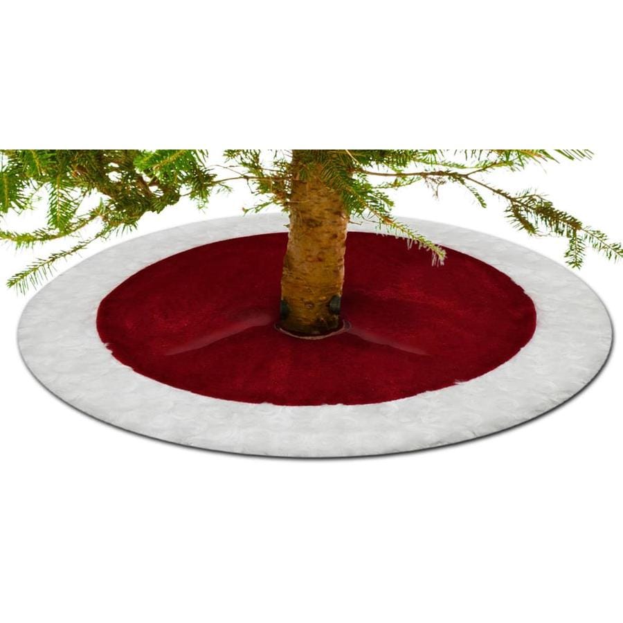 pink plush tree skirt