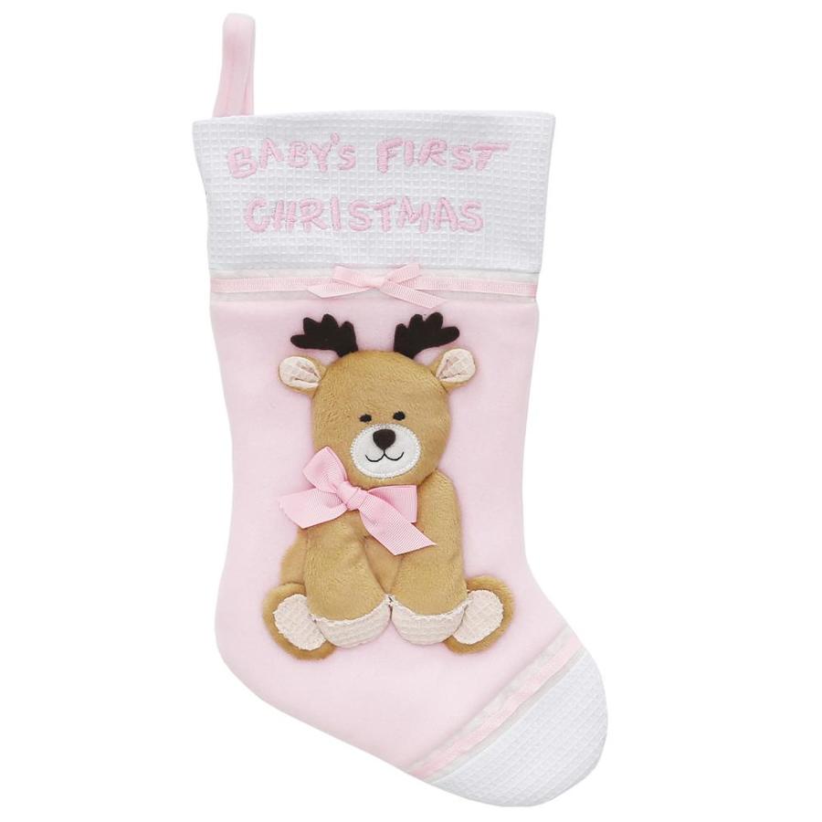 baby pink christmas stocking