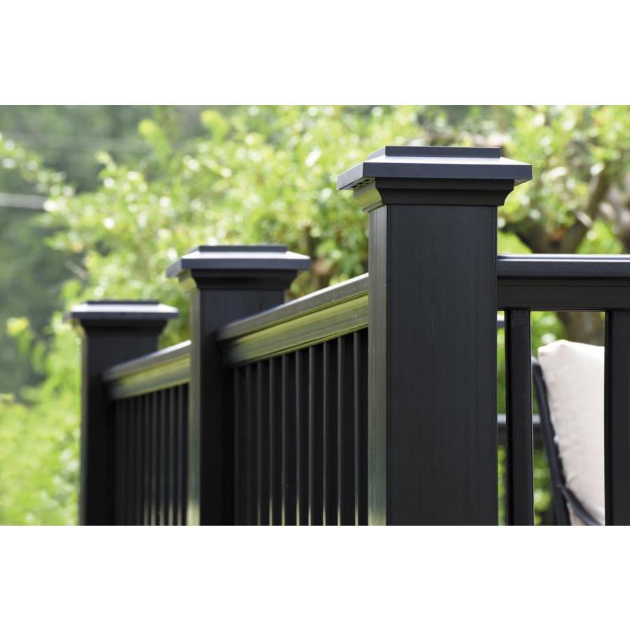 TimberTech 4in Black Composite Deck Post Sleeve in the Deck Posts