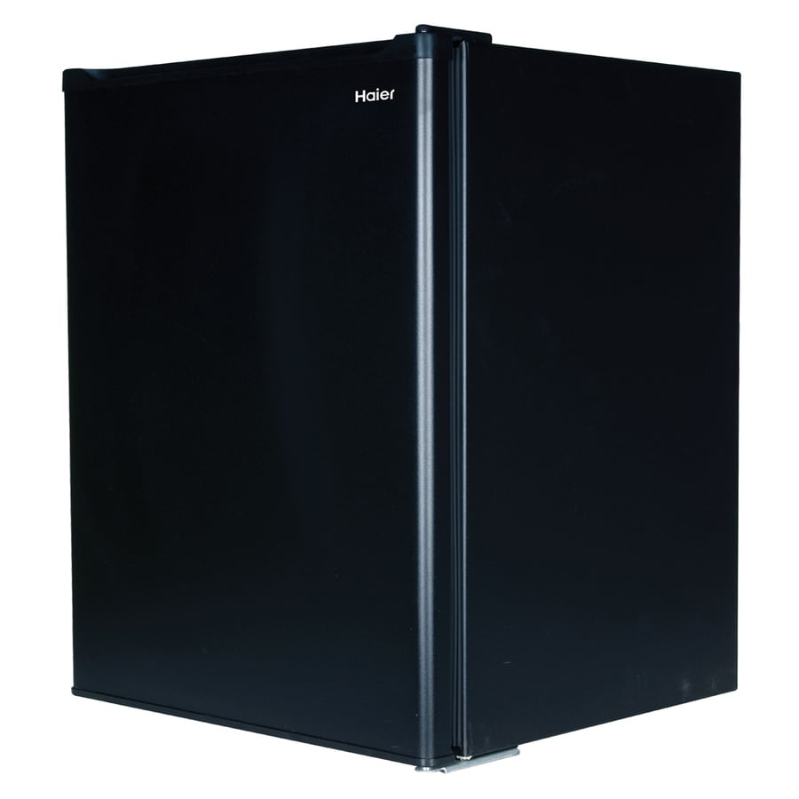 Haier 2.7cu ft Freestanding Mini Fridge Freezer Compartment (Black) in