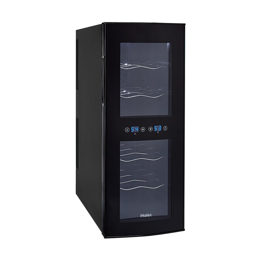 Haier 12Bottle Black Dual Zone Wine Chiller in the Wine Coolers