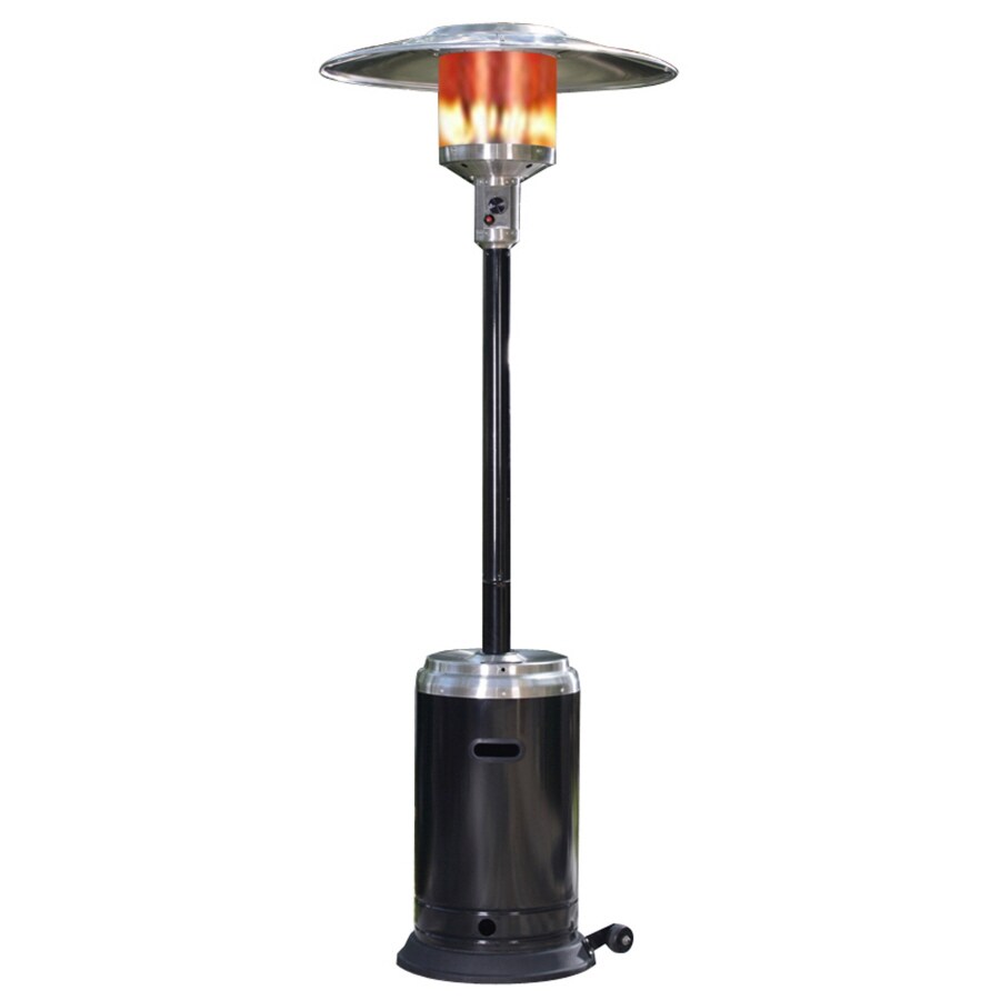 Fire Sense 46000 BTU Black Steel Liquid Propane Patio Heater in the Gas