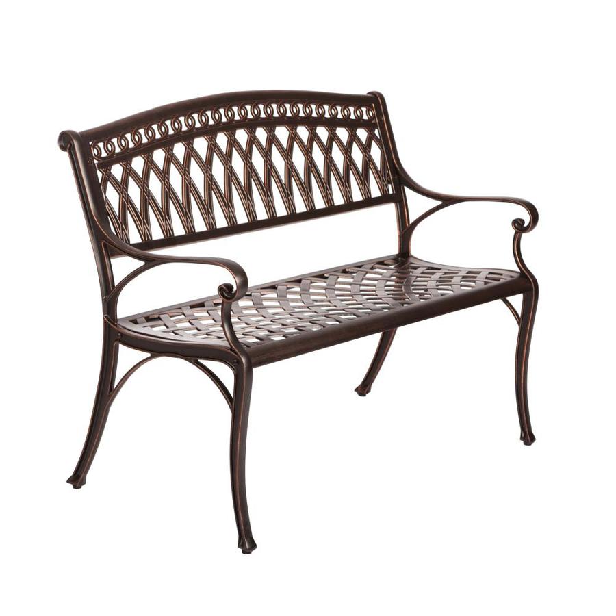 cast aluminum garden bench