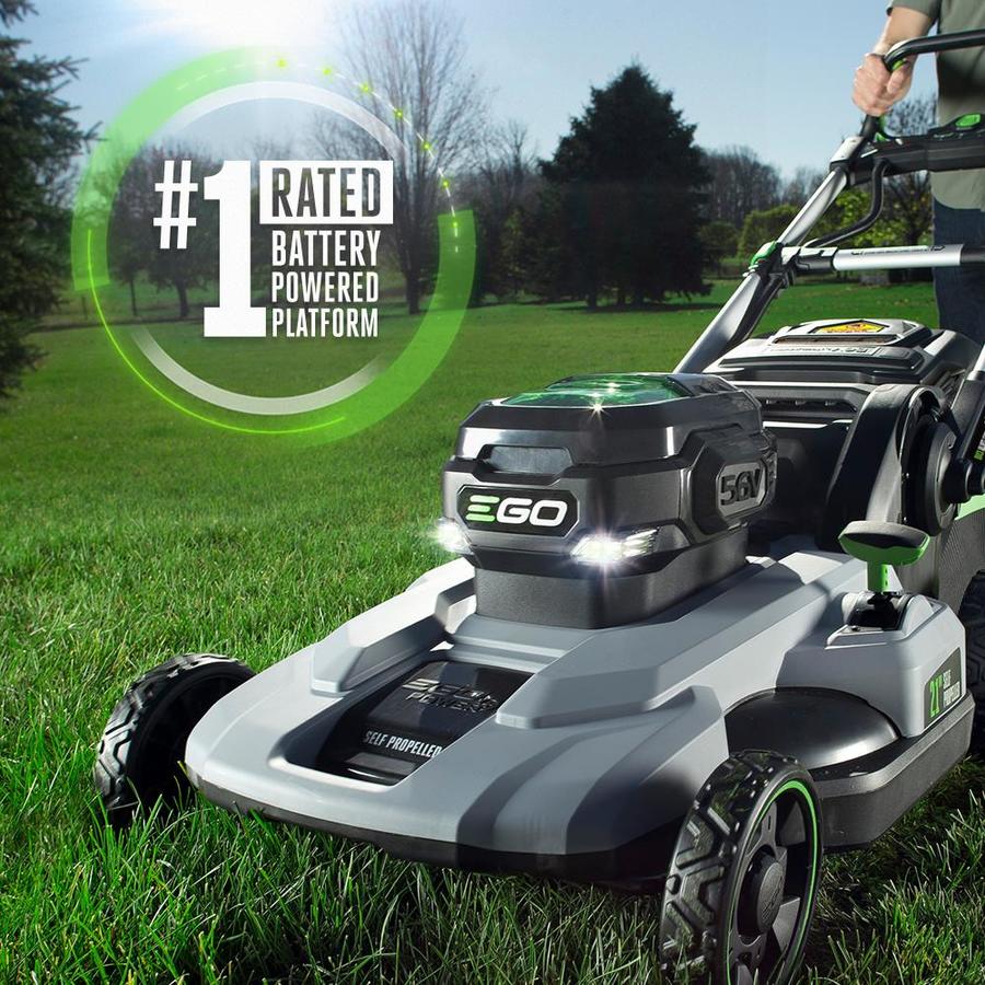 EGO POWER+ 56Volt Lithium Ion SelfPropelled 21in Cordless Electric Lawn Mower (Battery