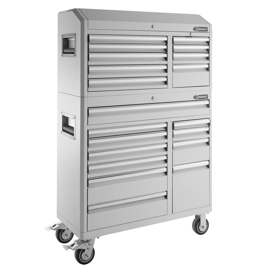 Kobalt 41 In W X 22 5 In H 9 Drawer Steel Tool Chest White In The Top