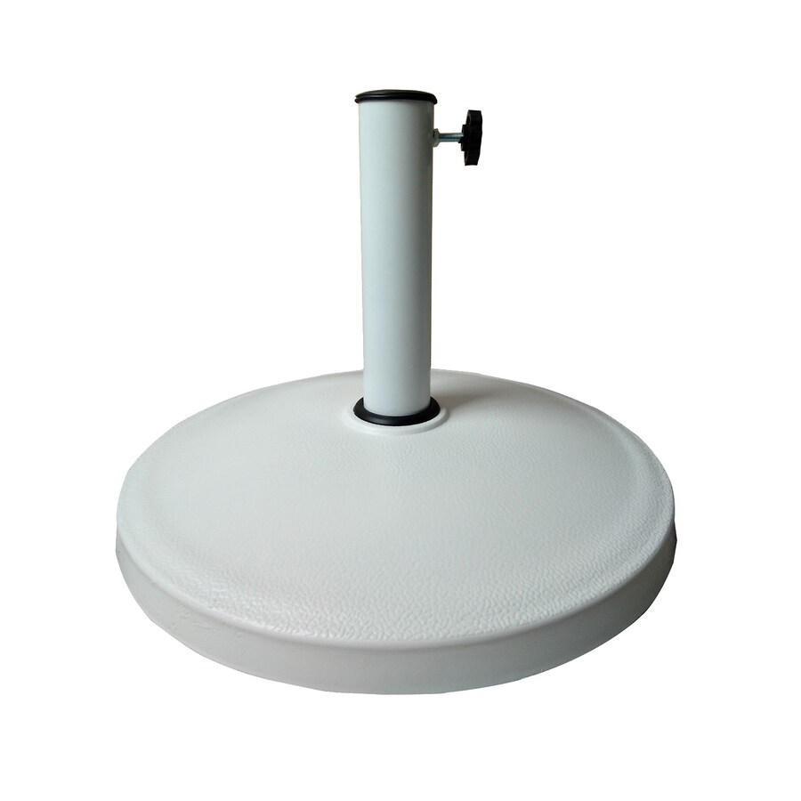 Style Selections Umbrella base White Patio Umbrella Base in the Patio