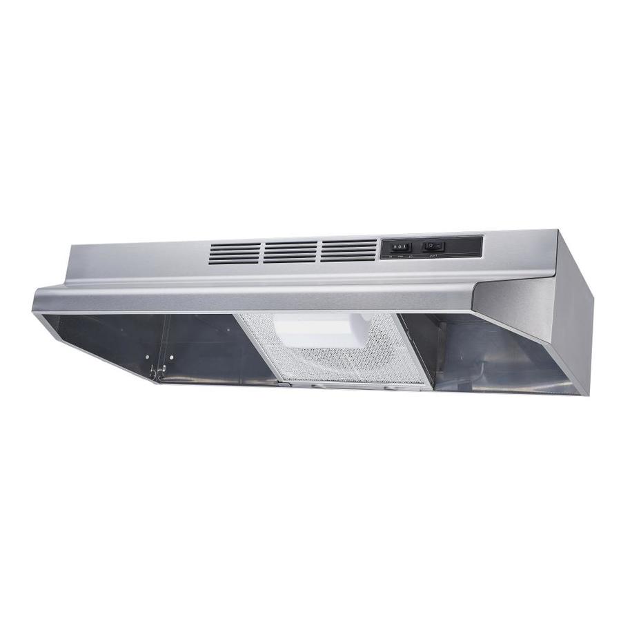 Winflo 30in Ductless Stainless Steel Range Hood with