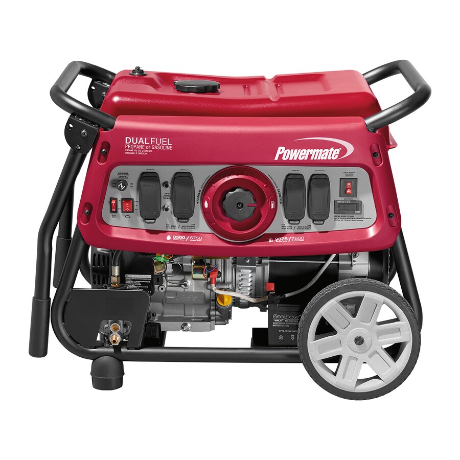Powermate Dual Fuel 9375-Watt Gasoline/Propane Portable Generator in
