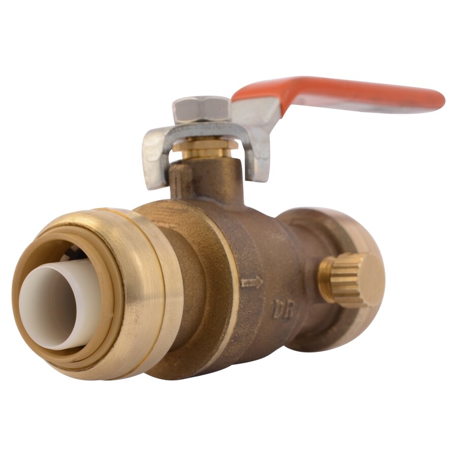 Sharkbite Brass In Push To Connect Ball Valve At Lowes