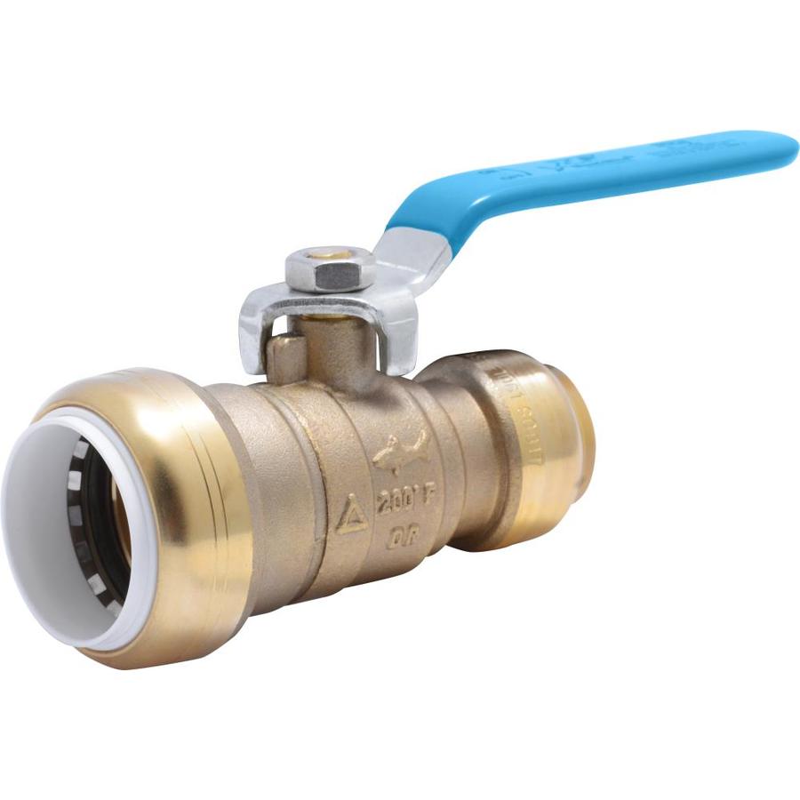 Sharkbite Brass In Push To Connect Ball Valve At Lowes