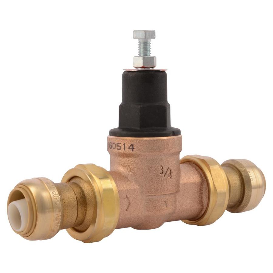 SharkBite EB45 Brass 3 4 In Push To Connect Pressure Regulator Valve At