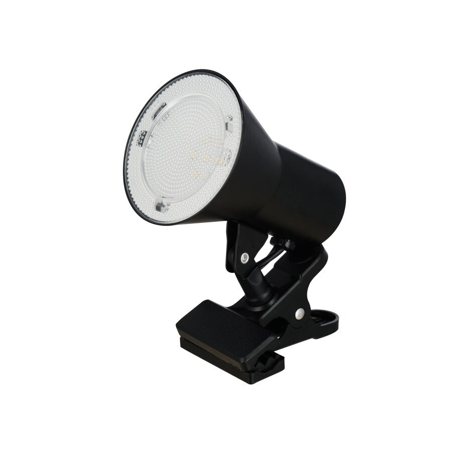 Portfolio 6-in Adjustable Painted Black Clip Desk Lamp ...