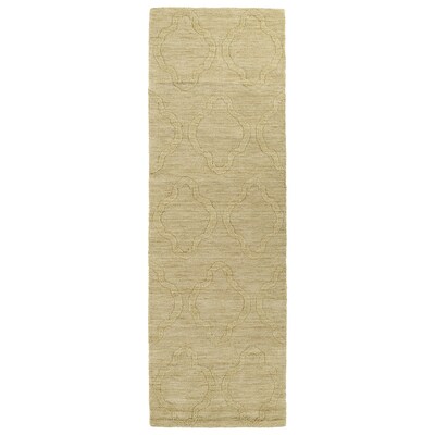 Kaleen Imprints Modern 3 x 8 Yellow Indoor Trellis Moroccan Handcrafted Runner Kaleen Imprints Modern 3 x 8 Yellow Indoor Trellis Moroccan Handcrafted Runner