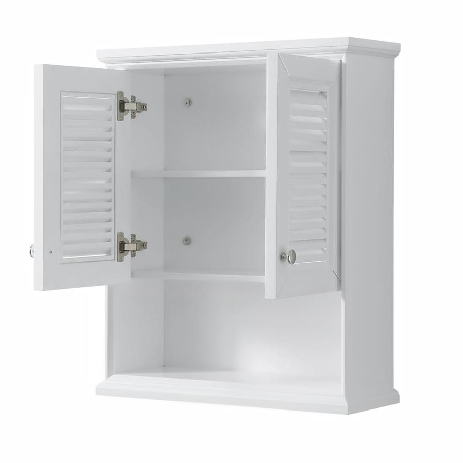 Wyndham Collection Tamara 25-in W x 30-in H x 9-in D White Bathroom