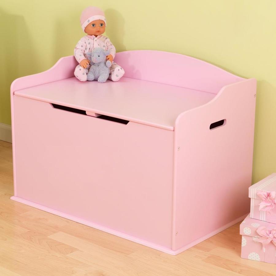 plain pink toy box