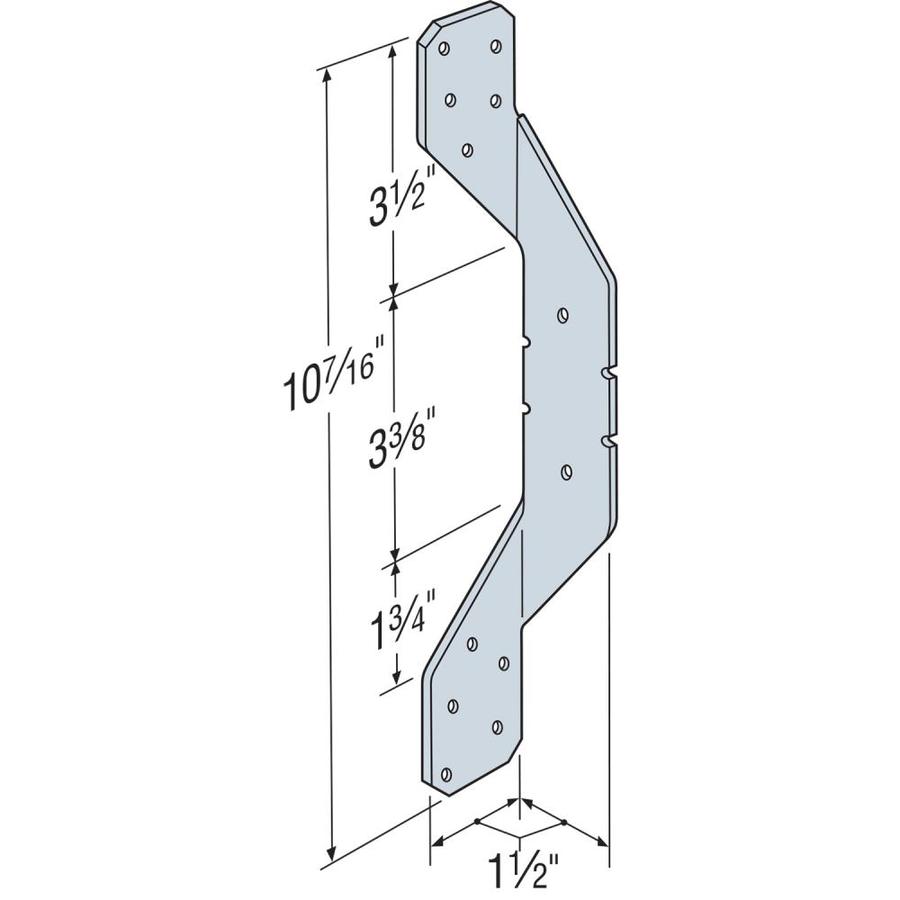 Simpson Strong Tie H2a 18 Gauge Galvanized Hurricane Tie In The Straps