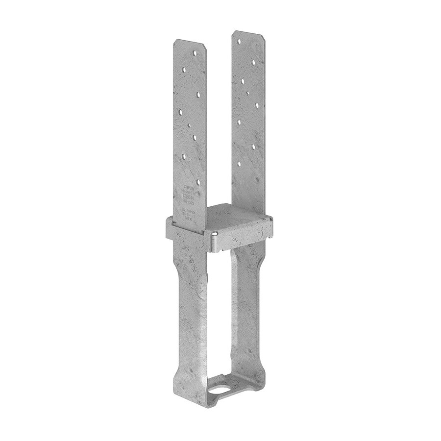 Simpson Strong Tie 4 In X 4 In G90 Galvanized Wood To Concrete Cast In Place Base In The Base Cap Hardware Department At Lowes Com