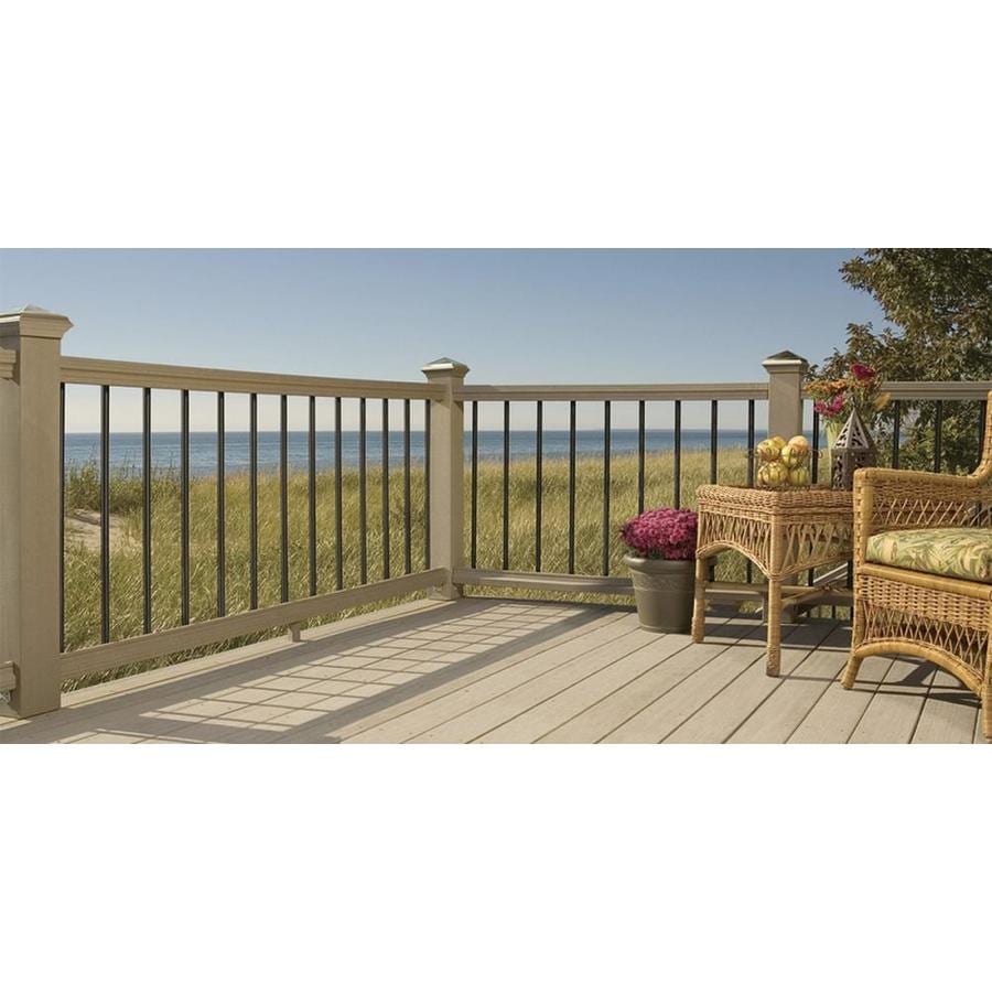 white flat deck balusters