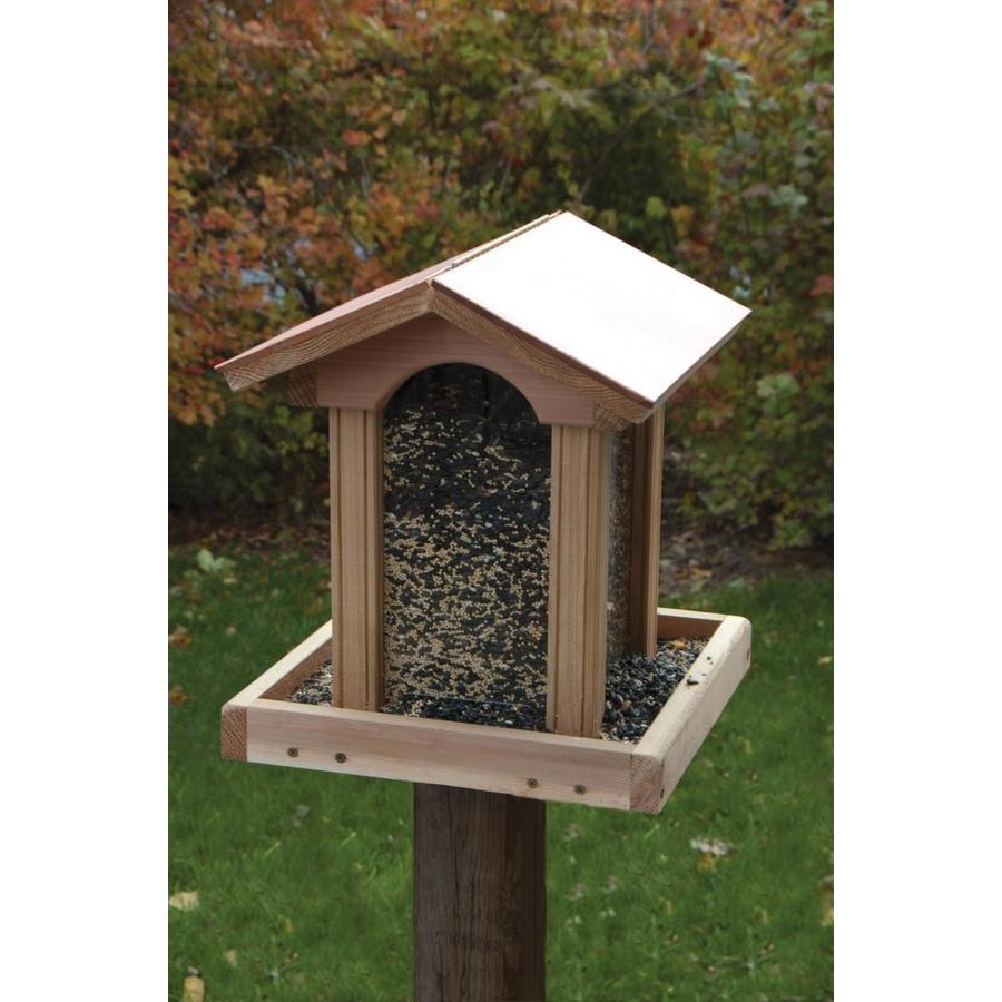 Woodlink Tan Cedar Hopper Bird Feeder in the Bird Feeders department at