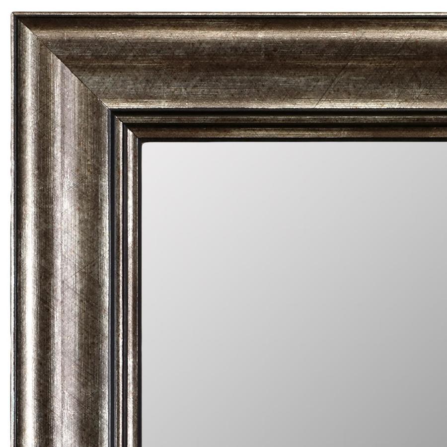 Gardner Glass Products 54in W x 36in H Nickel MDF Traditional Mirror