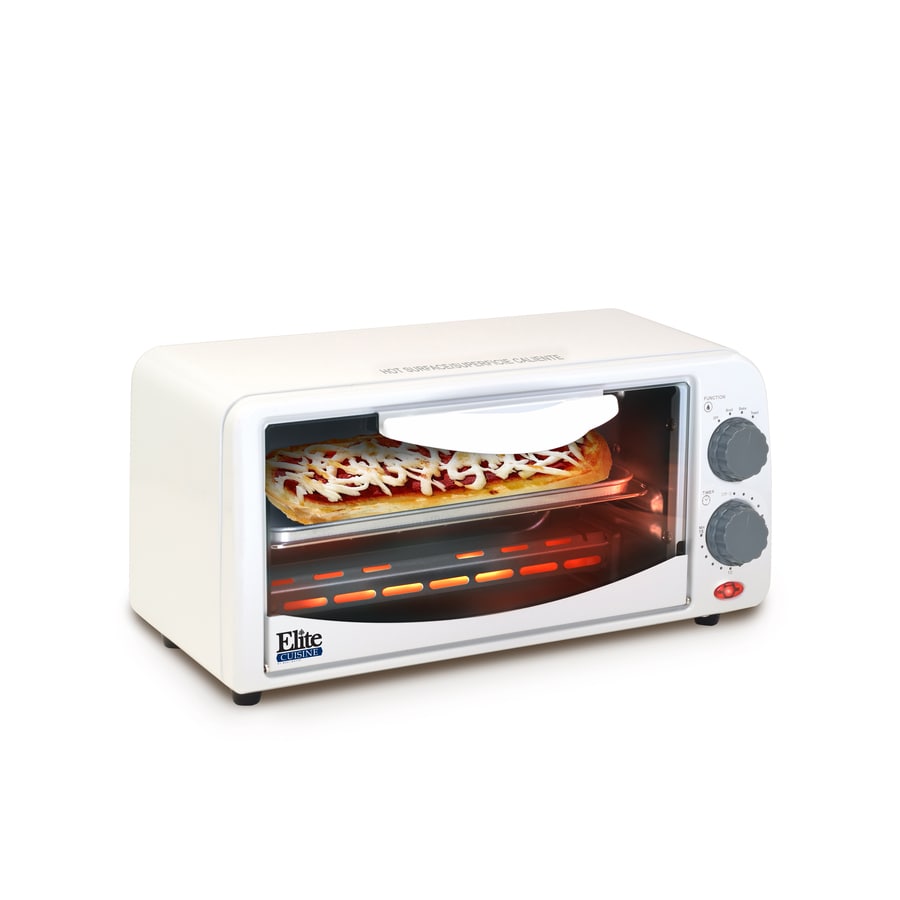 Elite 2-Slice White Toaster Oven in the Toaster Ovens department at