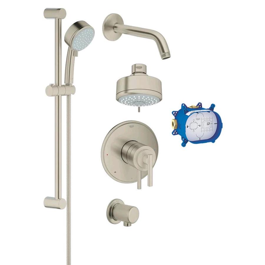 GROHE GrohFlex Brushed Nickel 2Handle Shower Faucet with Valve in the