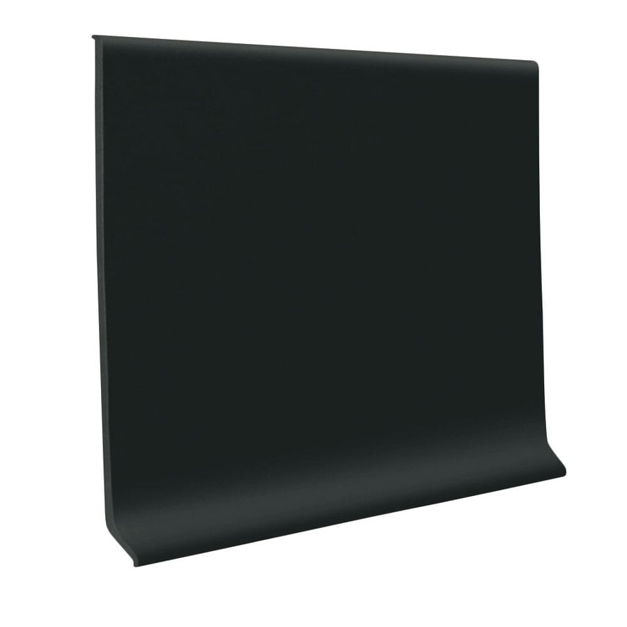 Shop Flexco 6 In W X 120 Ft L Black Dahlia Thermoplastic Rubber Wall