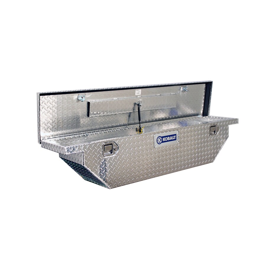 Kobalt 63in x 14in x 13in Aluminum Crossover Truck Tool Box in the