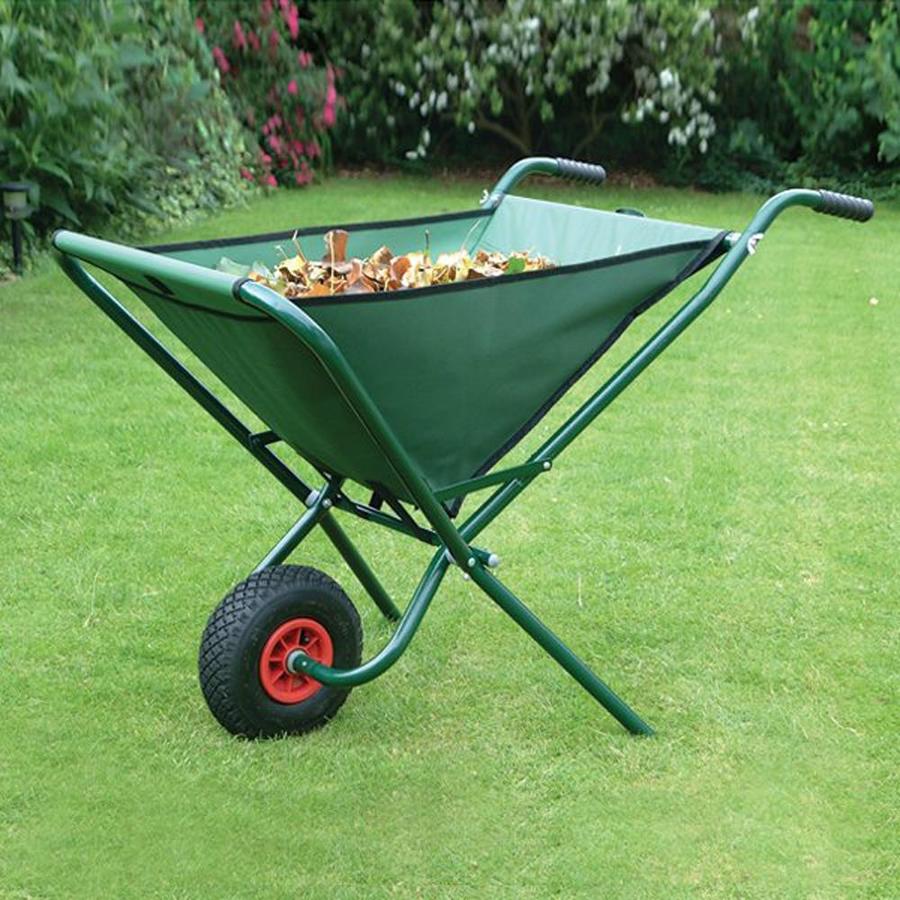 Bosmere 3.25cu ft Folding Poly Wheelbarrow in the Wheelbarrows department at