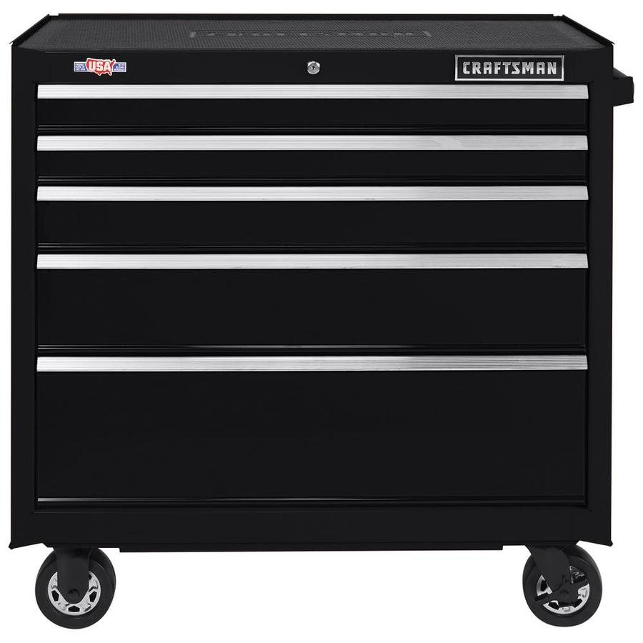 CRAFTSMAN 2000 Series 37in 5Drawer Tool (Black) in the Bottom