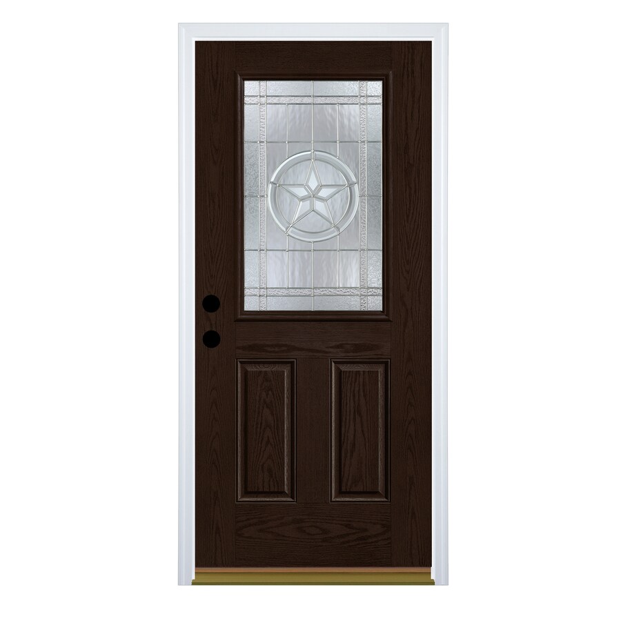 Simple Half Lite Exterior Door Slab for Large Space