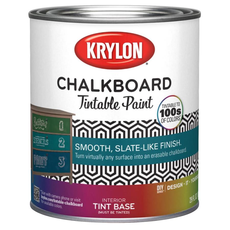 Krylon Chalkboard Tintable Latex Chalkboard Paint (1Quart) in the