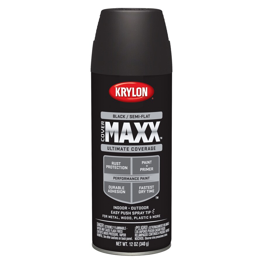 Krylon Black Enamel Spray Paint (Actual Net Contents 12oz) at