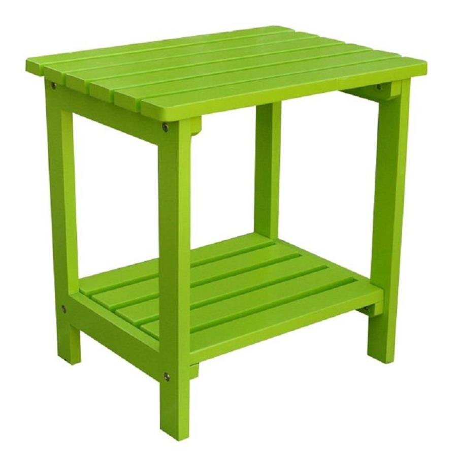 Shine Company Rectangle Outdoor End Table 14 In W X 19 75 In L In The Patio Tables Department At Lowes Com