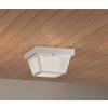 Portfolio 10 37 In W White Outdoor Flush Mount Light At Lowes