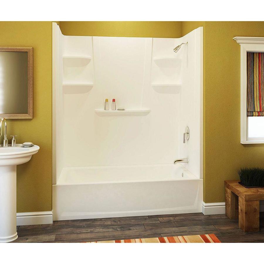 A2 White 4Piece Bathtub Shower Kit 30in x 60in; Actual 31.25in x 60in) in the