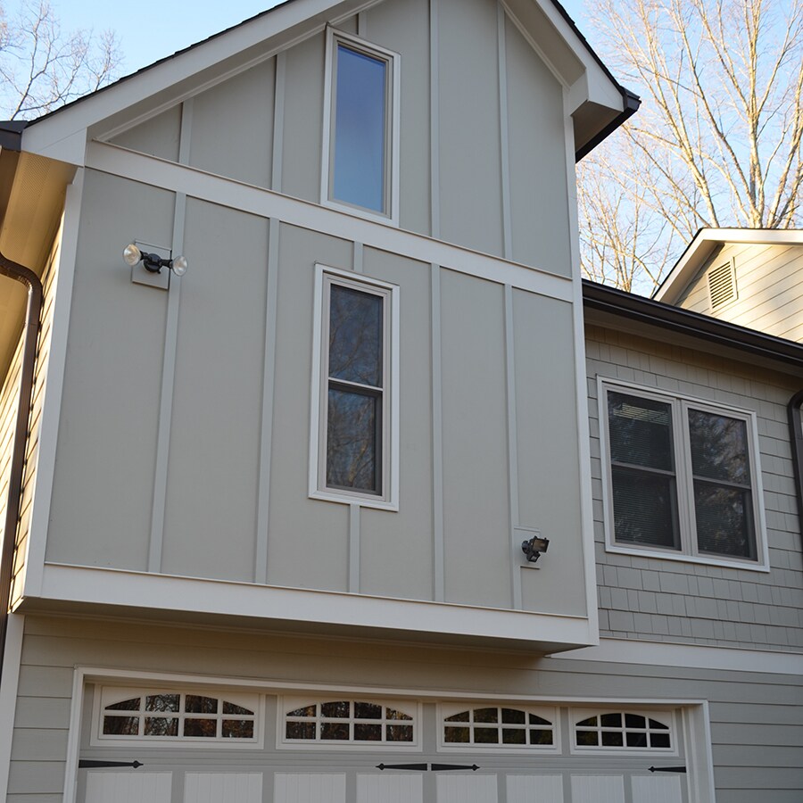 James Hardie 48 In X 96 In Colorplus Hz10 Hardiepanel Cobble Stone Smooth Fiber Cement Vertical