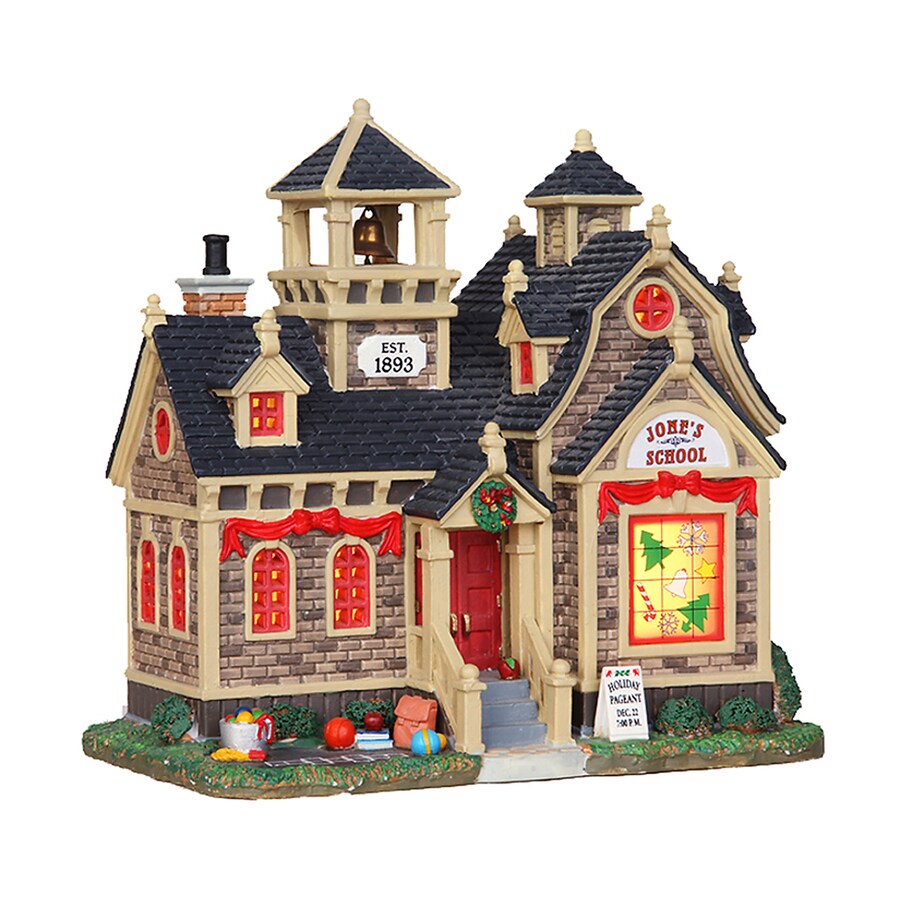 Carole Towne Christmas Porcelain Lighted Jone's School Christmas
