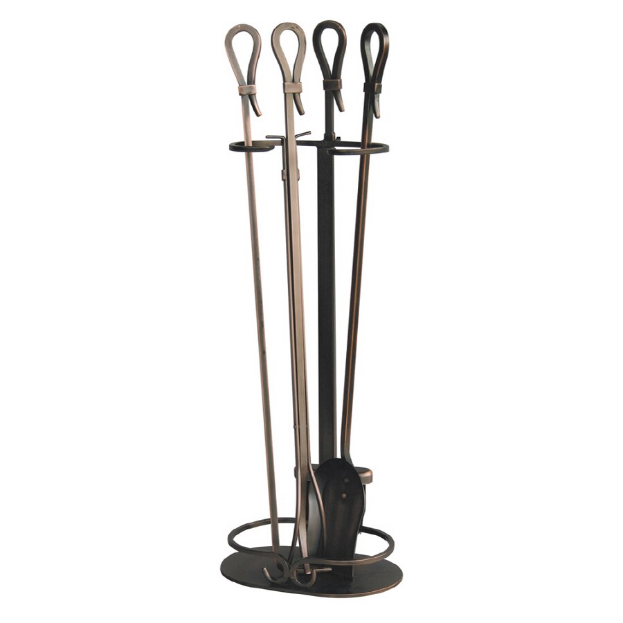 Uniflame 5 Piece Steel Fireplace Tool Set At Lowes Com