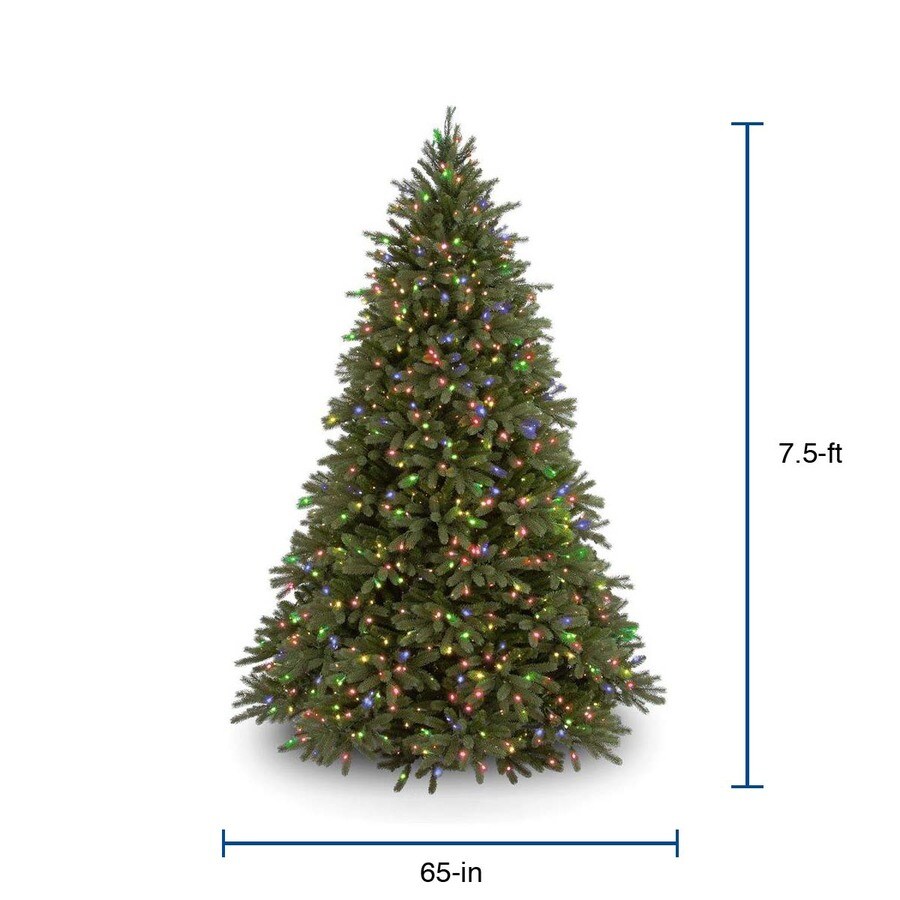 National Tree Company 7.5-ft Pre-Lit Frasier Fir Artificial Christmas ...