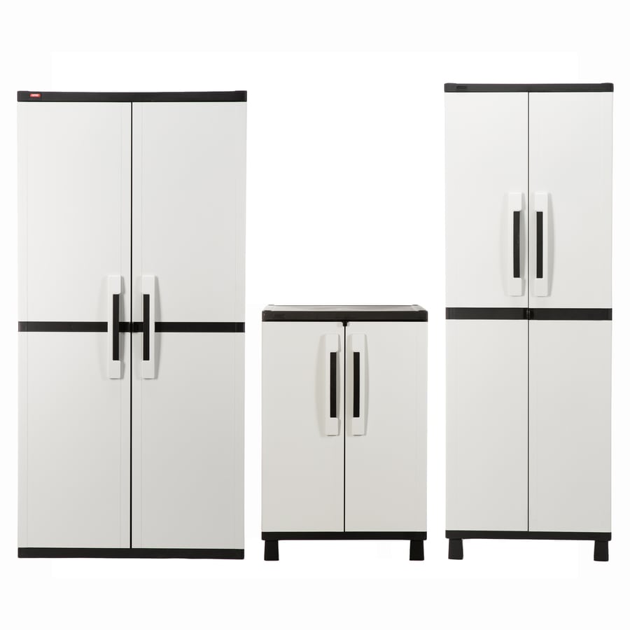 Keter 25 In W X 72 In H X 17 In D Plastic Freestanding Utility Storage Cabinet In The Garage Cabinets Department At Lowes Com