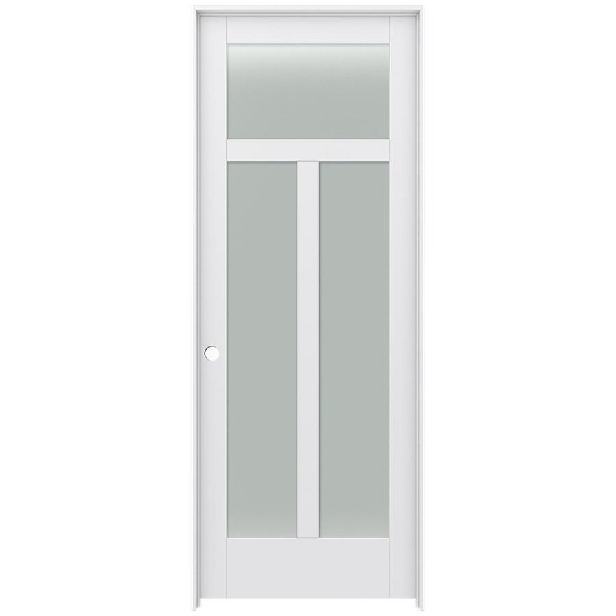 JELD-WEN MODA 1033W 36-in X 96-in Primed 3-Panel Craftsman Frosted ...