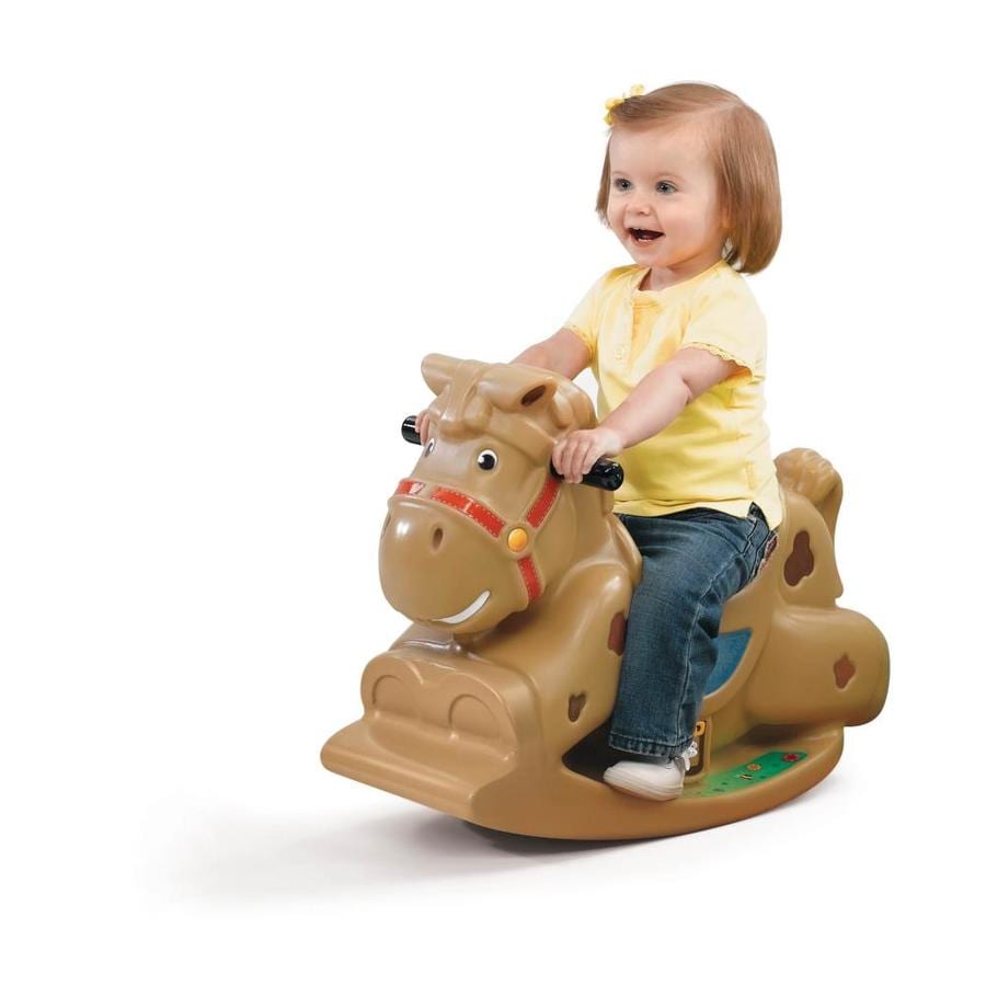 Rock Your Horse or Ride  Easy Assembly DOLU Rocking Horse with Wheels Plastic 