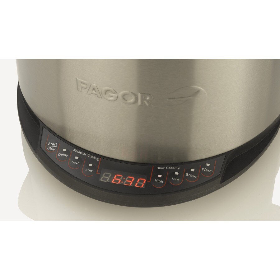 Fagor 4Quart Stainless Steel Round Slow Cooker in the Slow Cookers