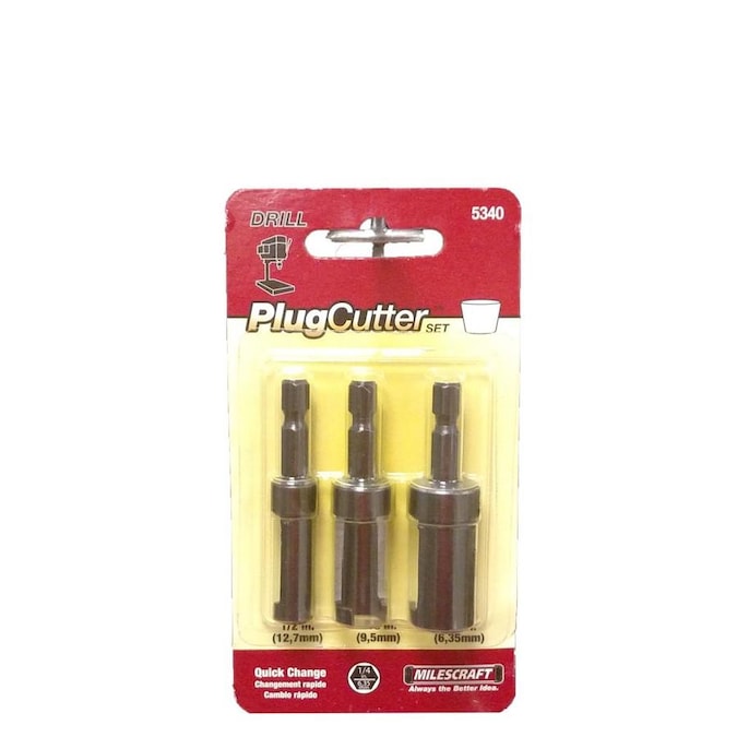 Milescraft 3-Piece Plug Cutter Set in the Woodworking Tool